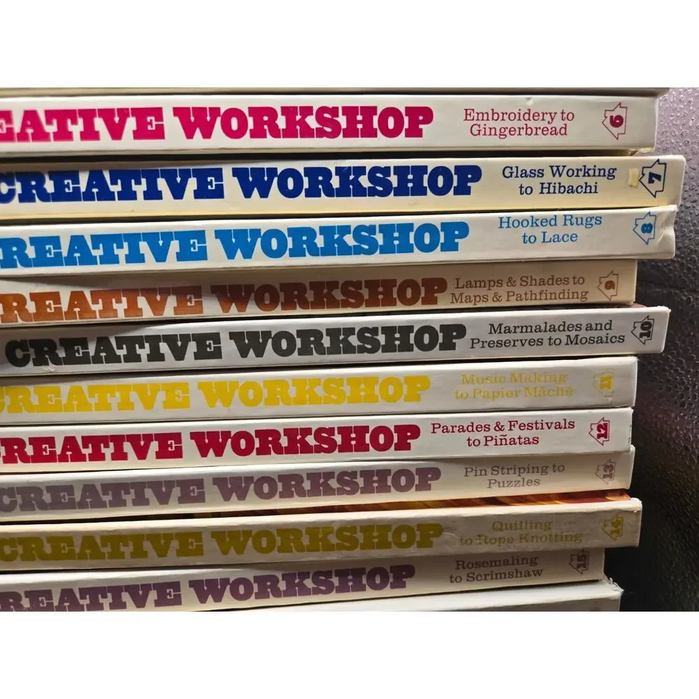 Set of Vintage Hardcover Crafting Books The Family Creative Workshop Vol. #2-22
